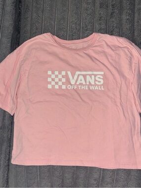 Vans Light Pink Logo Tee